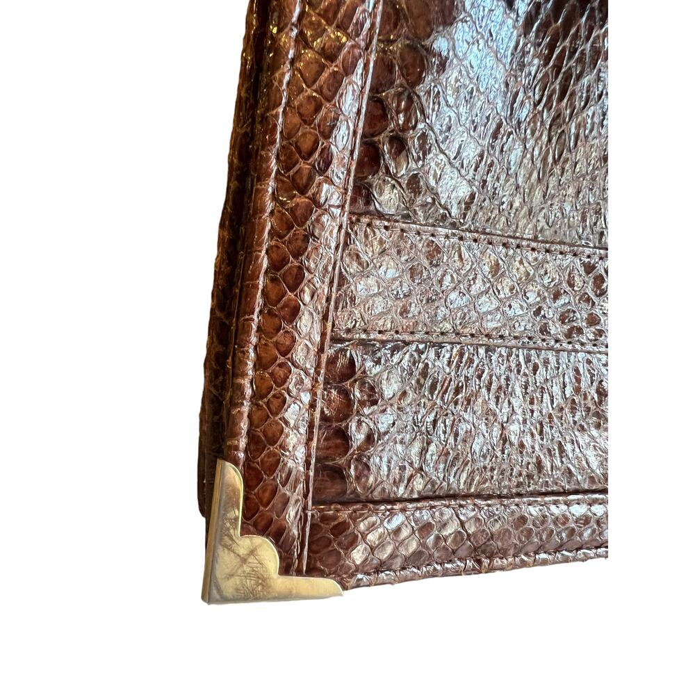 Vintage 60s Lizard Rectangular Convertible Should… - image 3